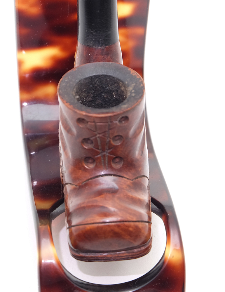 ​Boot Genuine Briar Foreign Smoking Pipe Vintage! - 4