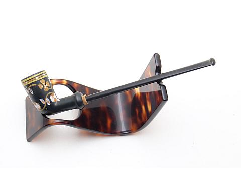 Long Ceramic Vintage Tobacco Smoking Pipe